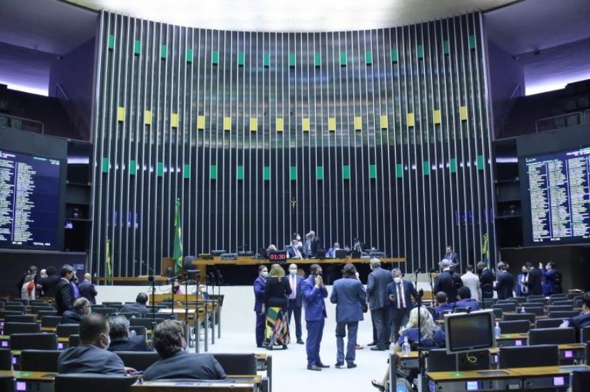 Câmara dos Deputados na votação do PL 5829