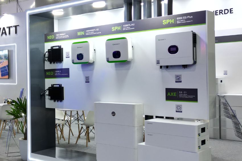 Energia solar Canal Solar Growatt exibe série de inversores e soluções de armazenamento na Expo GD