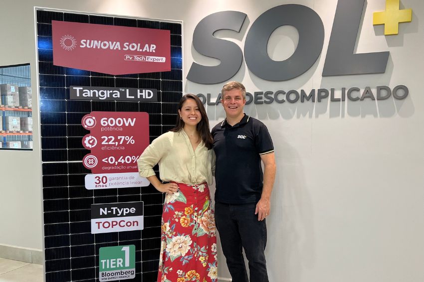 energia solar canal solar Sunova firma acordo com Solmais para distribuição dos módulos N-Type de 600 W